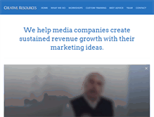 Tablet Screenshot of creativeresourcesgroup.com